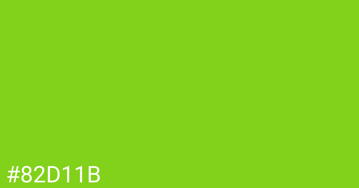 Hex color #82d11b graphic