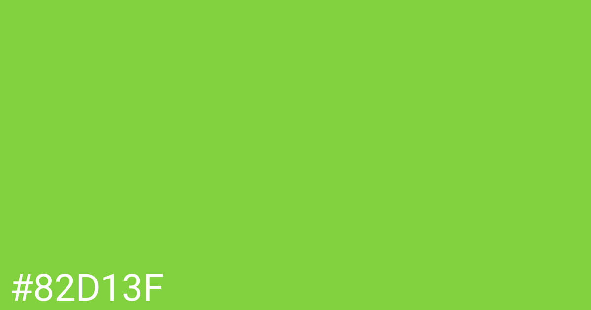 Hex color #82d13f graphic