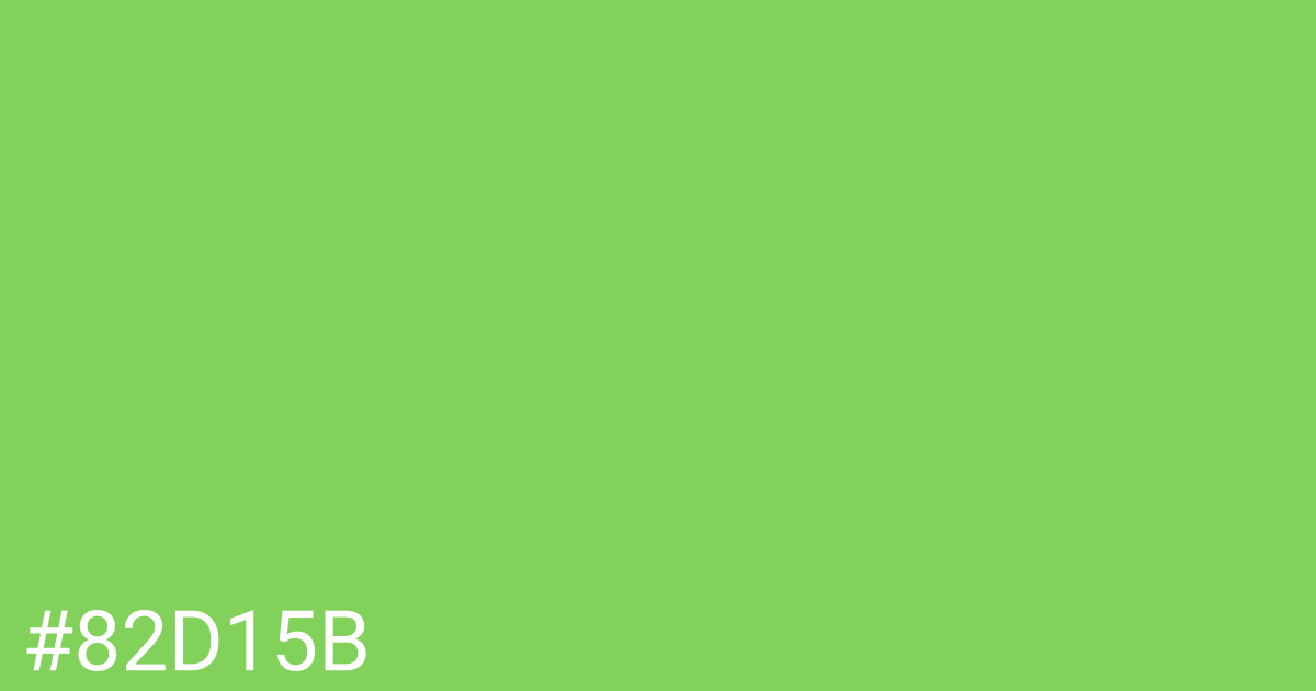 Hex color #82d15b graphic