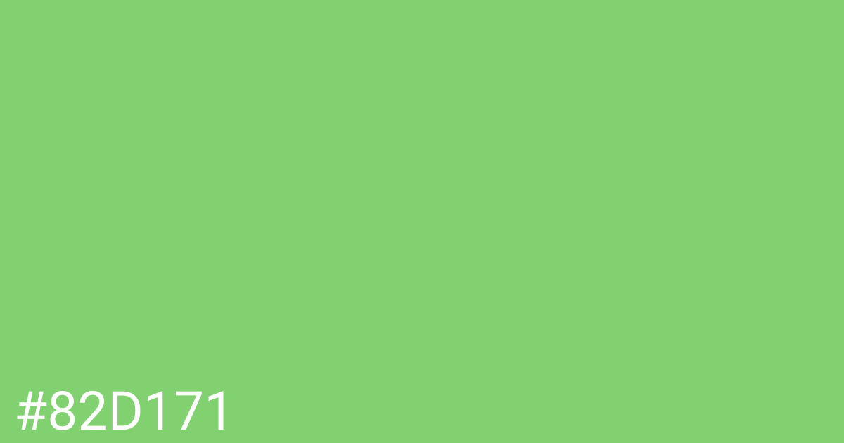 Hex color #82d171 graphic