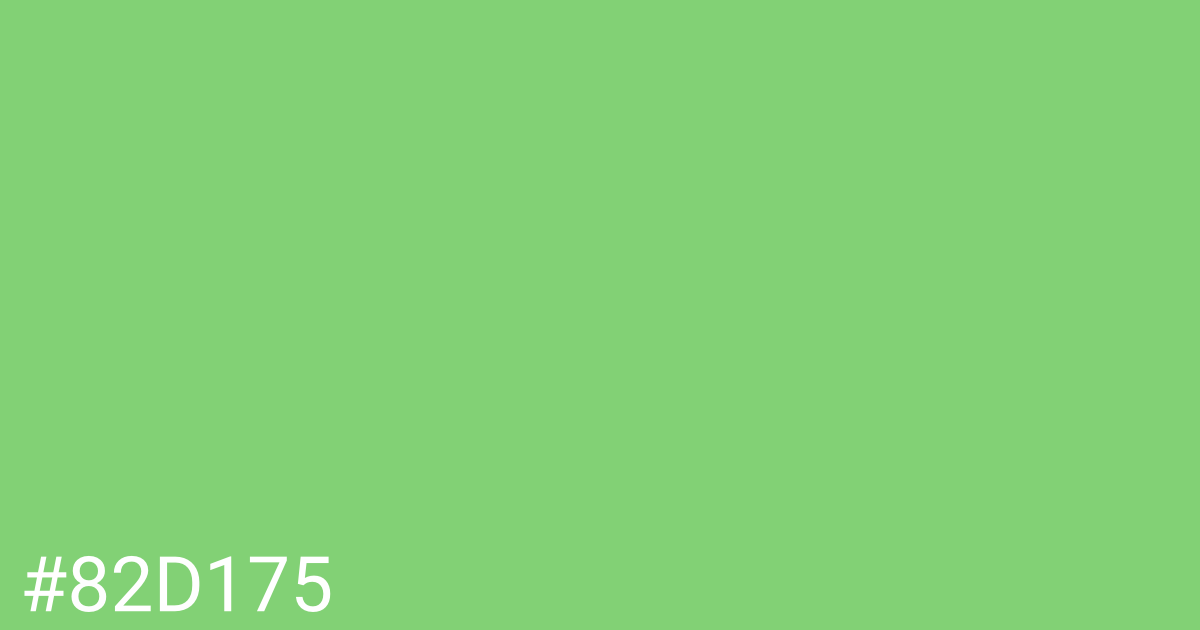 Hex color #82d175 graphic