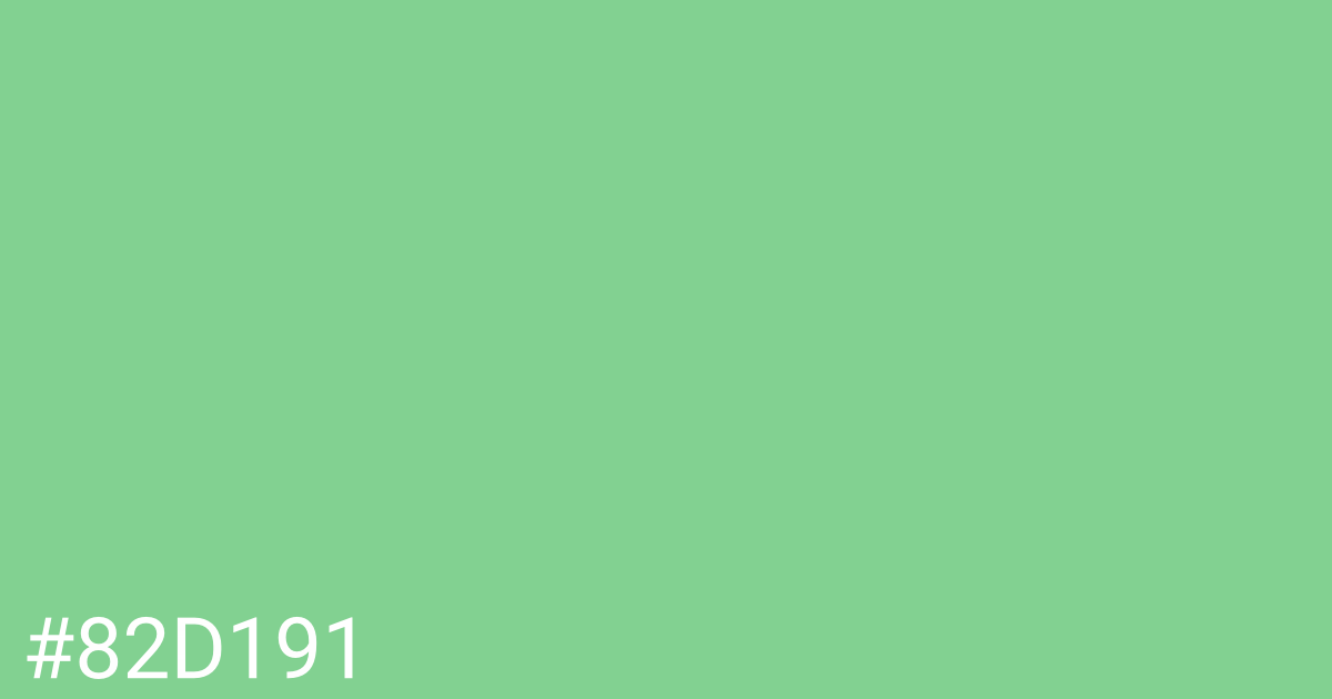 Hex color #82d191 graphic