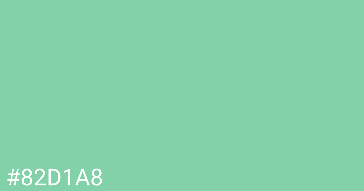 Hex color #82d1a8 graphic