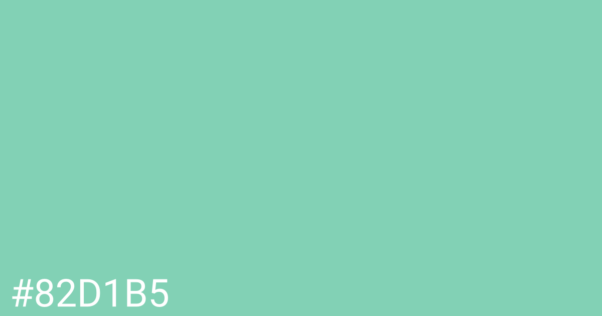 Hex color #82d1b5 graphic