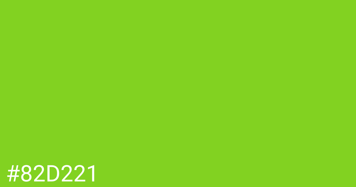 Hex color #82d221 graphic