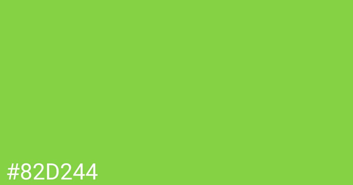 Hex color #82d244 graphic