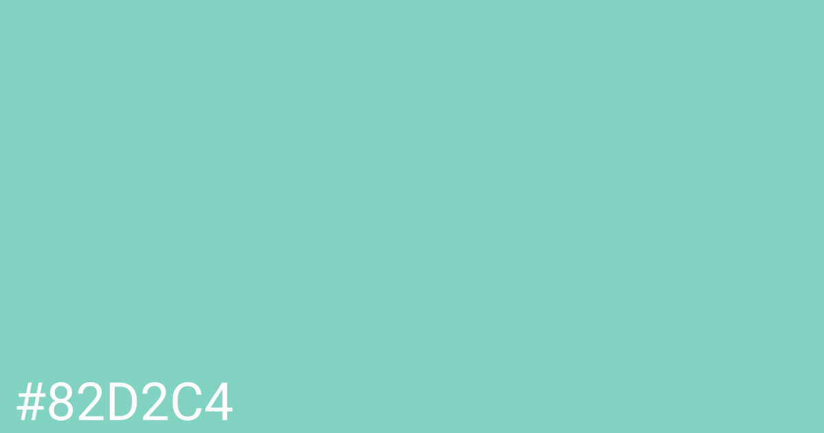 Hex color #82d2c4 graphic