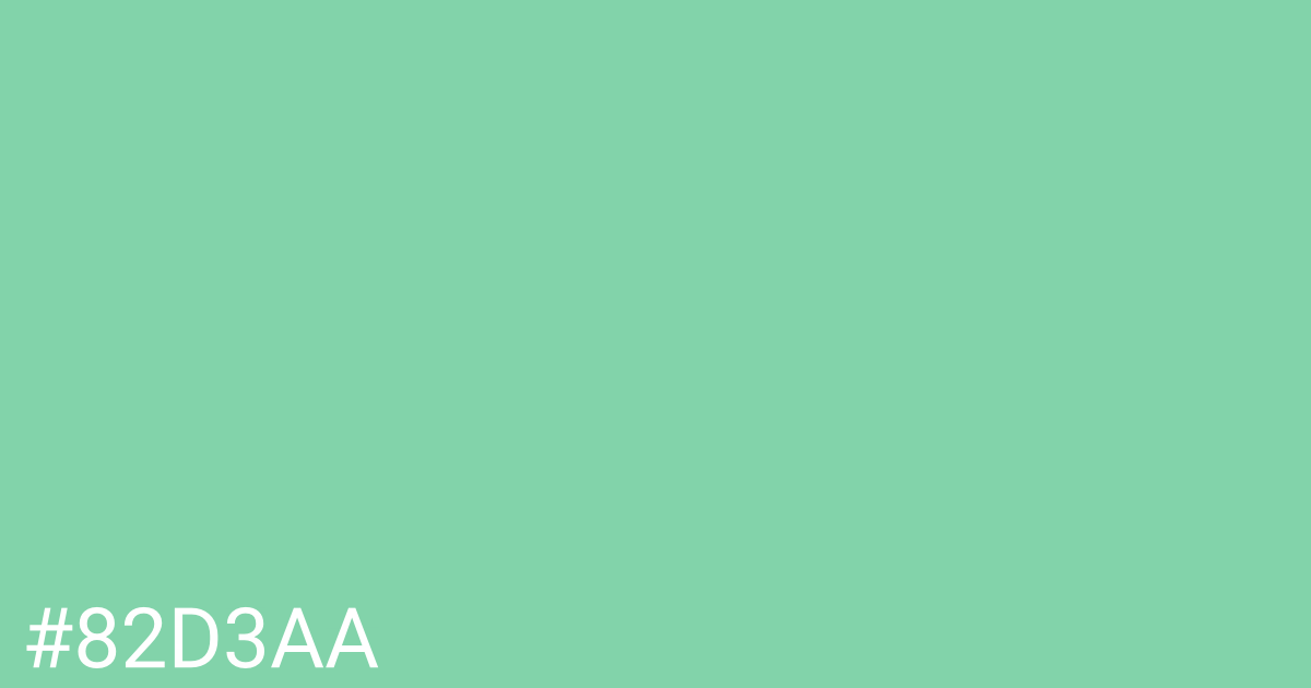 Hex color #82d3aa graphic