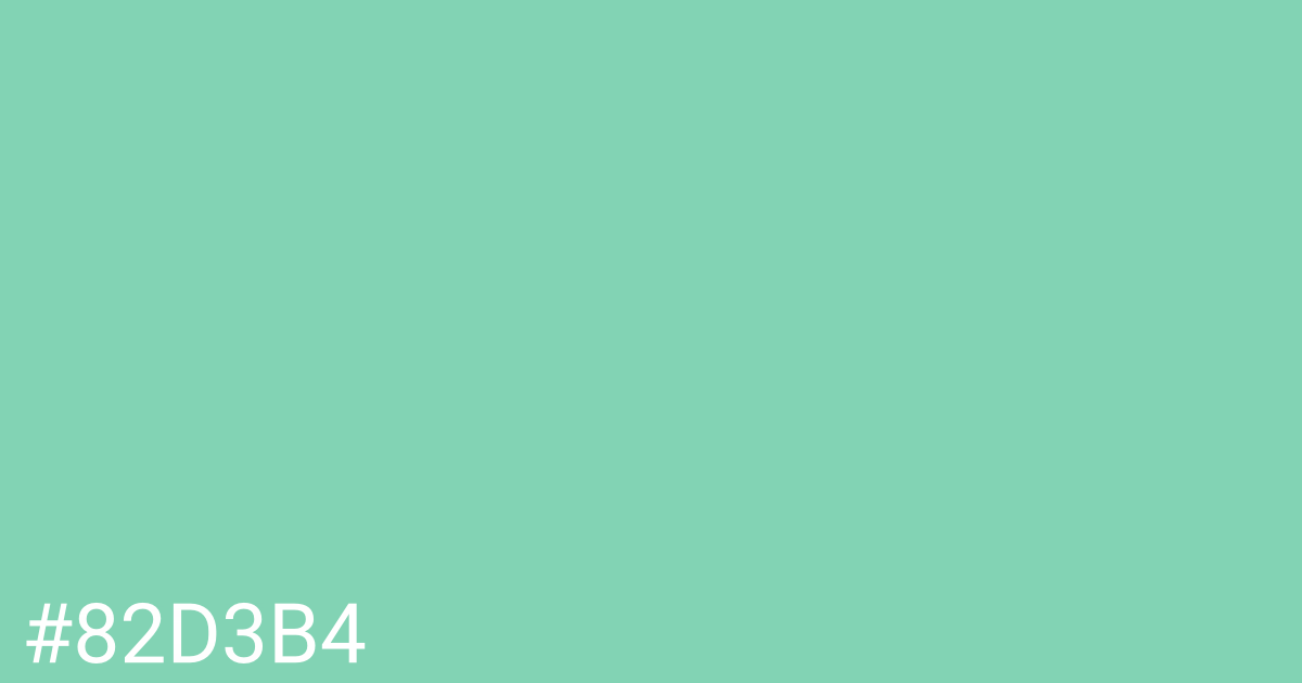 Hex color #82d3b4 graphic