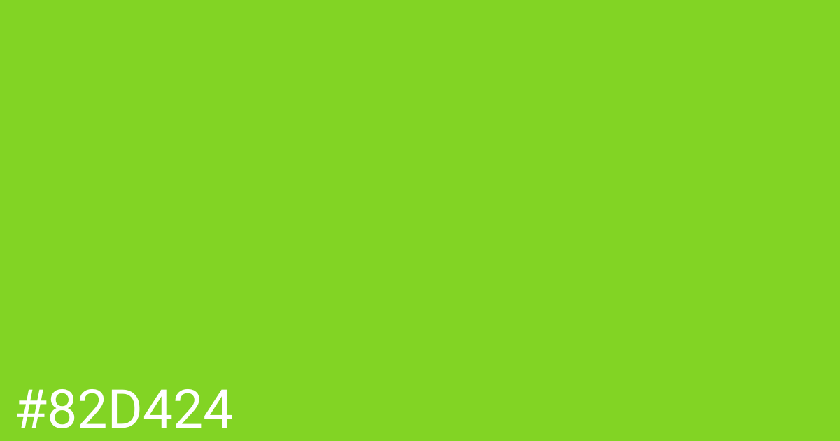 Hex color #82d424 graphic