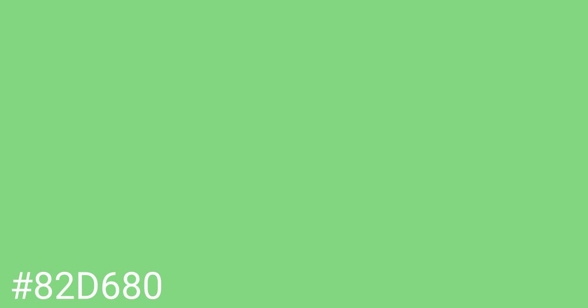 Hex color #82d680 graphic