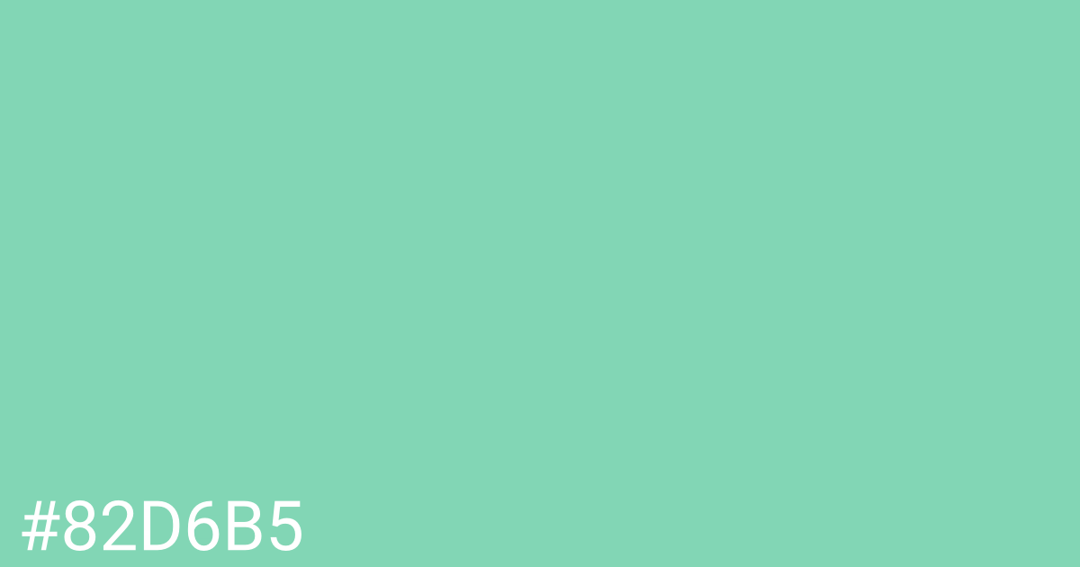 Hex color #82d6b5 graphic