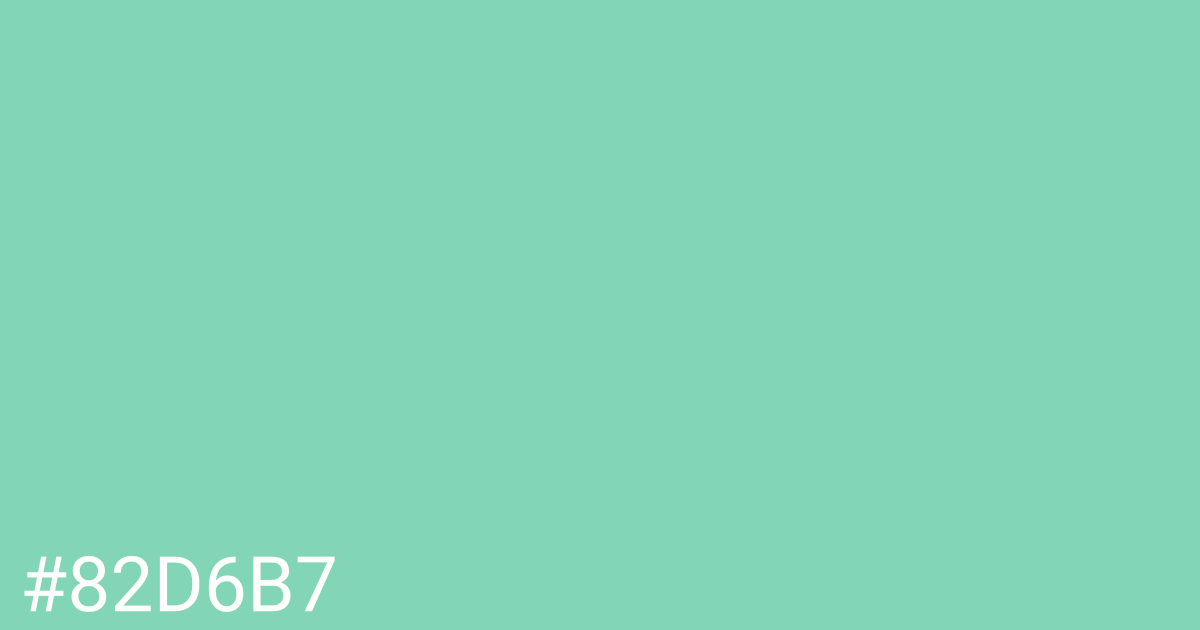 Hex color #82d6b7 graphic