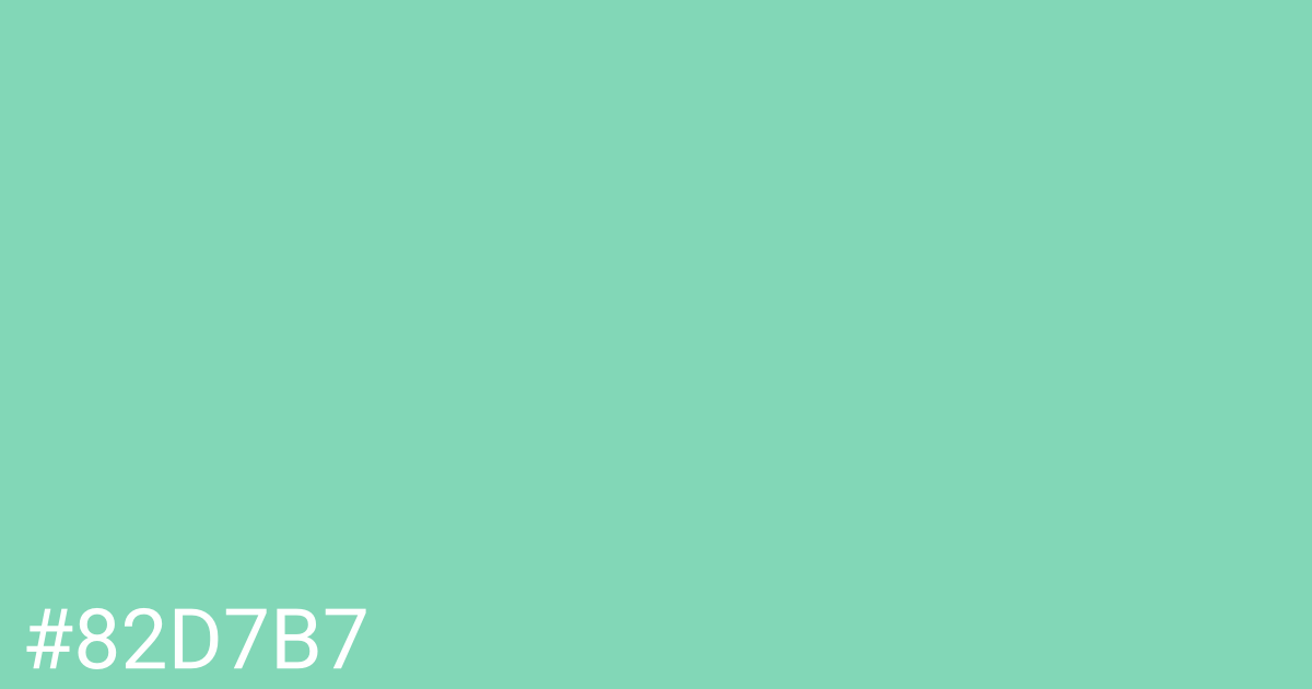 Hex color #82d7b7 graphic