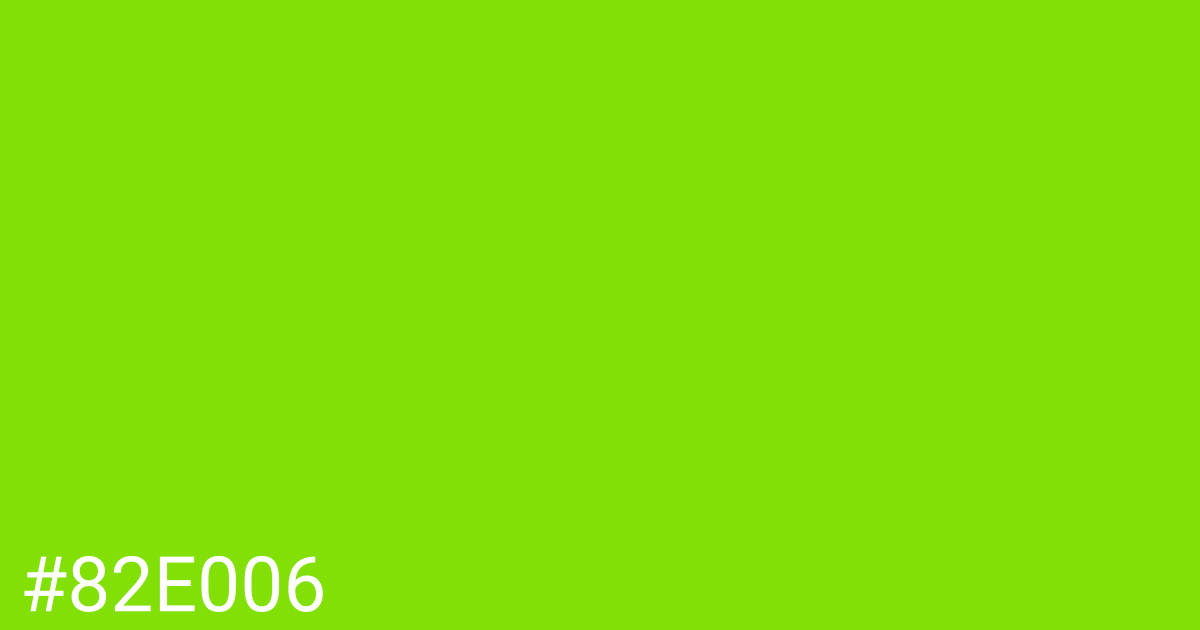 Hex color #82e006 graphic