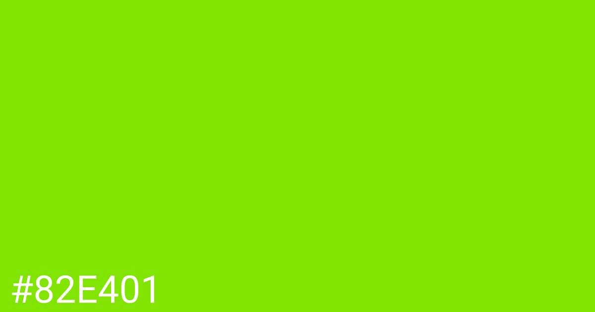 Hex color #82e401 graphic