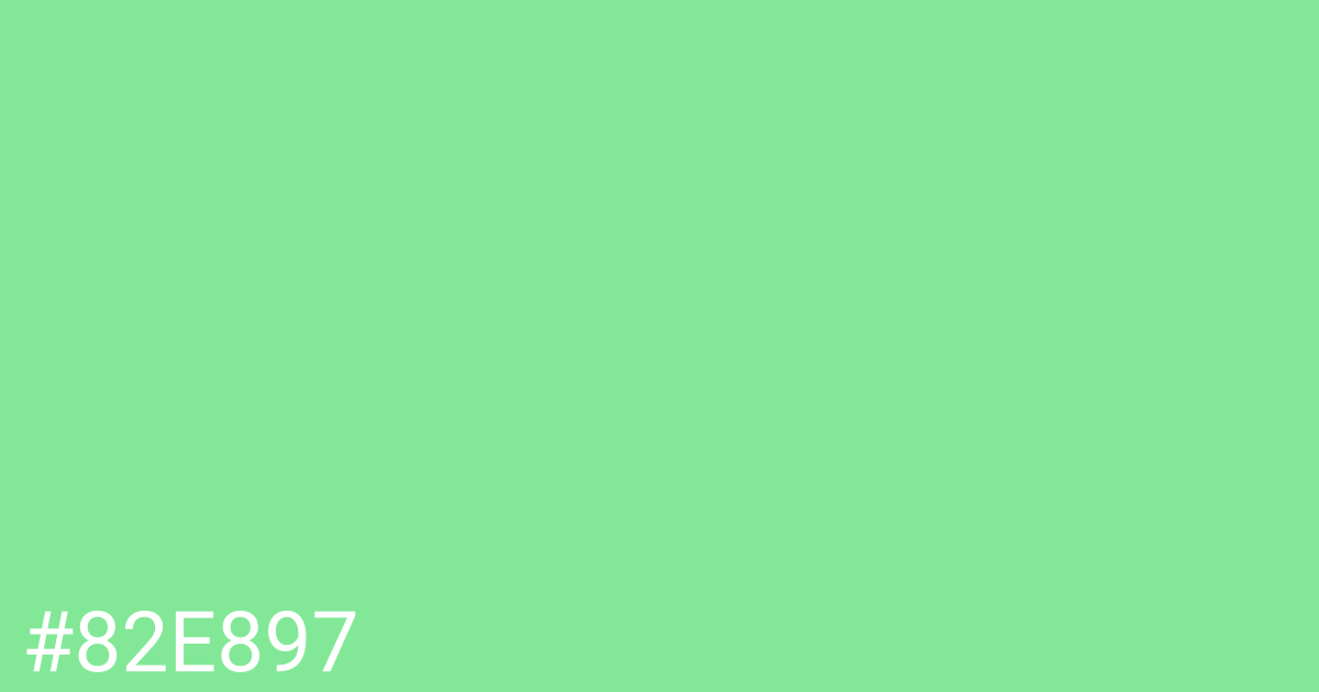 Hex color #82e897 graphic