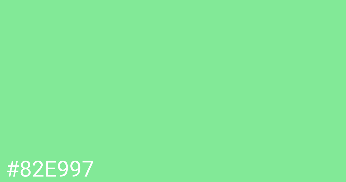 Hex color #82e997 graphic