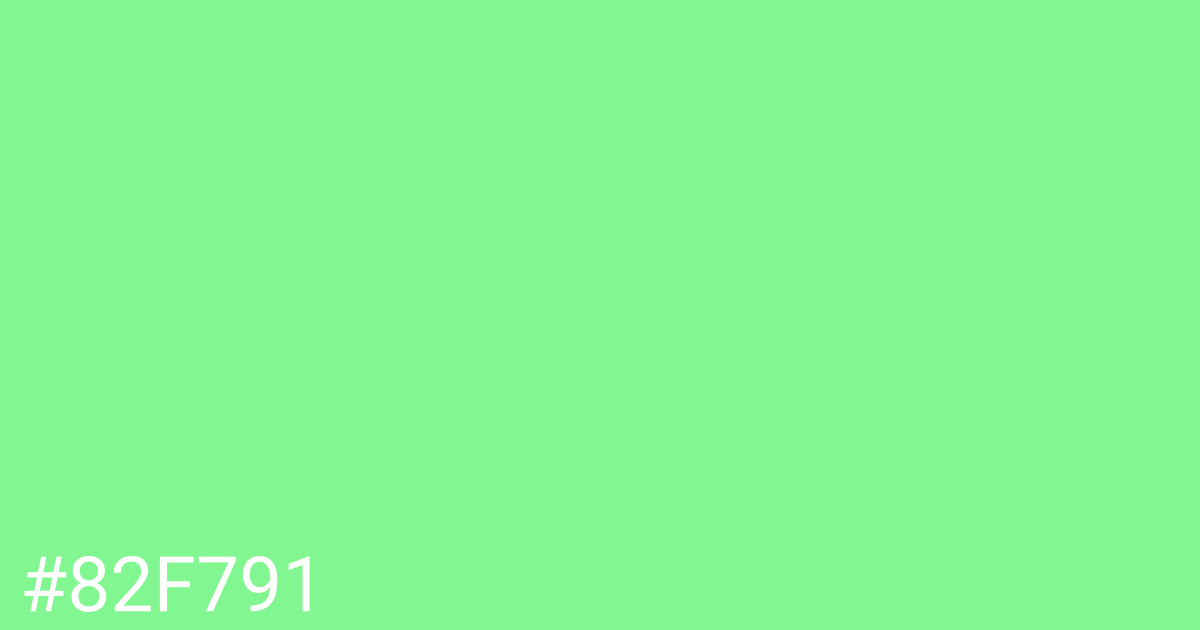 Hex color #82f791 graphic