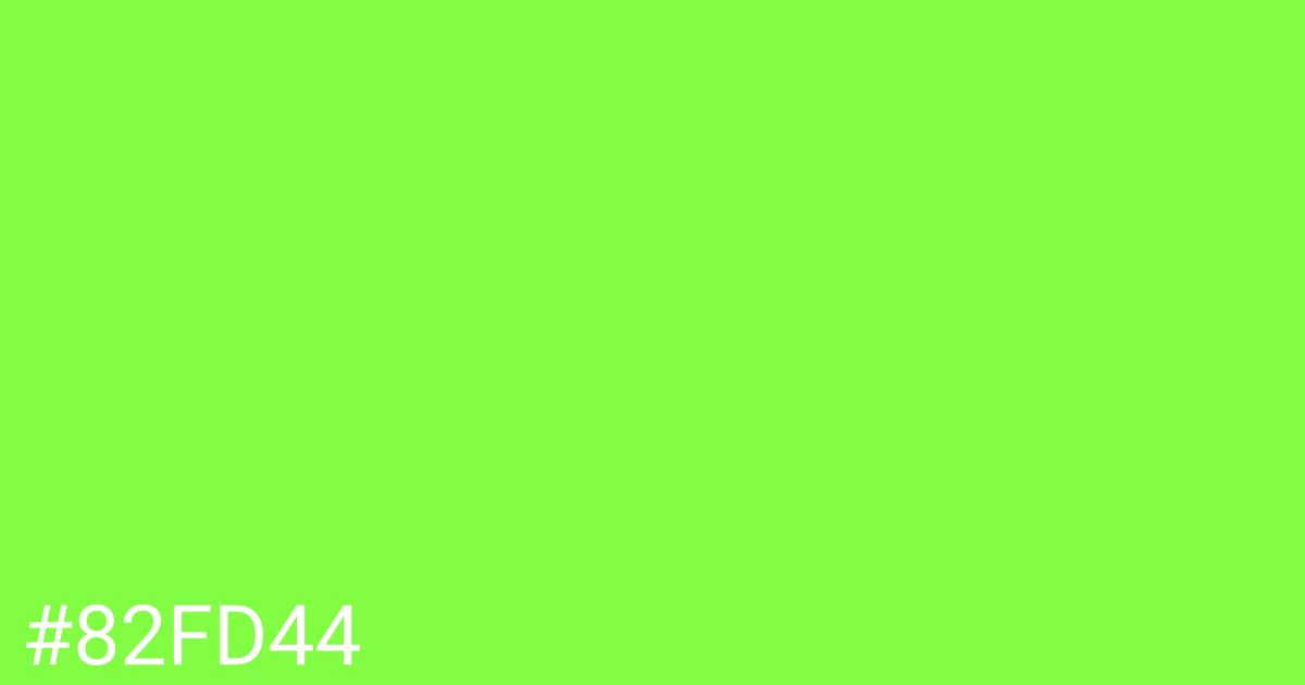 Hex color #82fd44 graphic