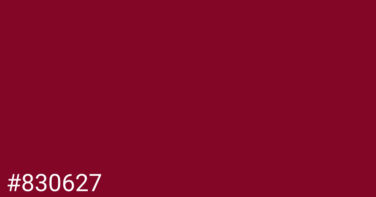 Hex color #830627 graphic