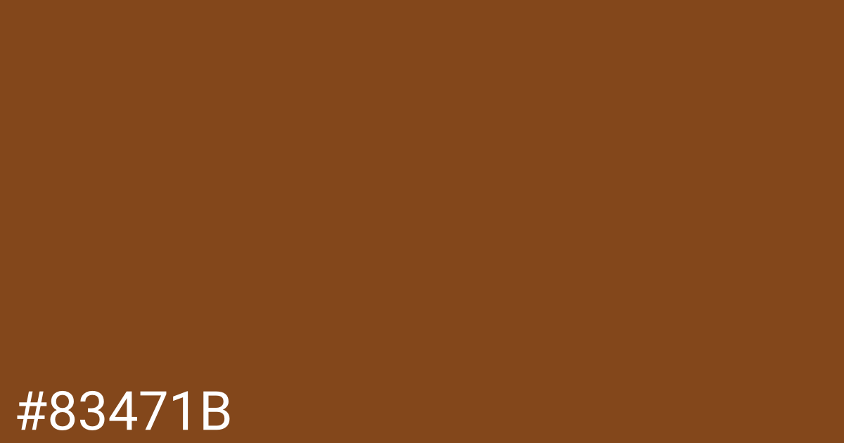 Hex color #83471b graphic