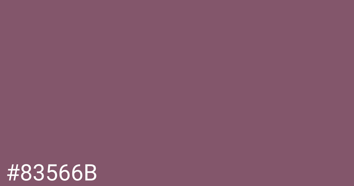 Hex color #83566b graphic