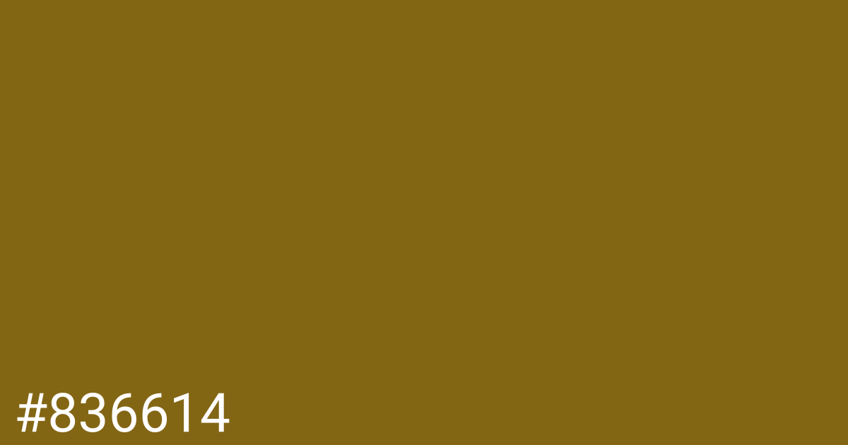 Hex color #836614 graphic