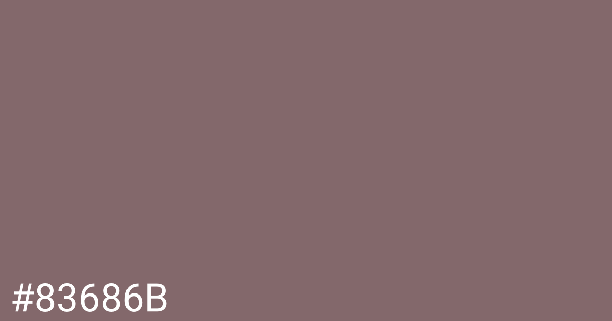 Hex color #83686b graphic