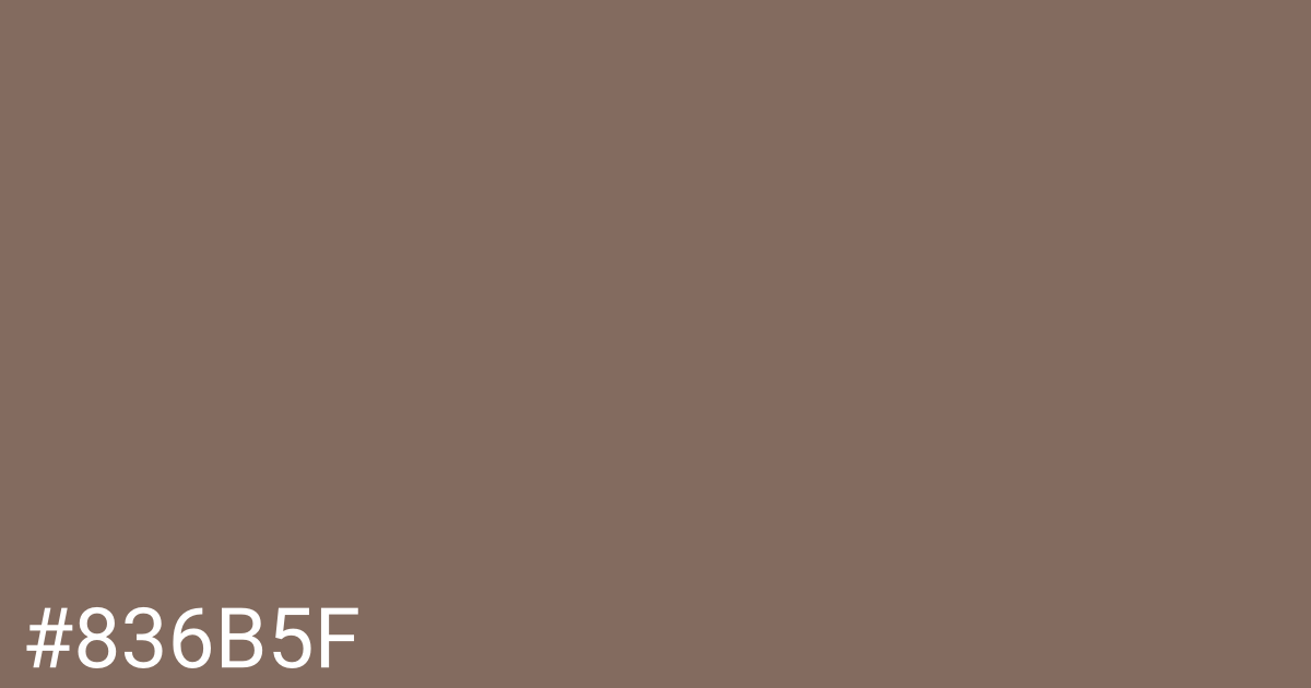 Hex color #836b5f graphic