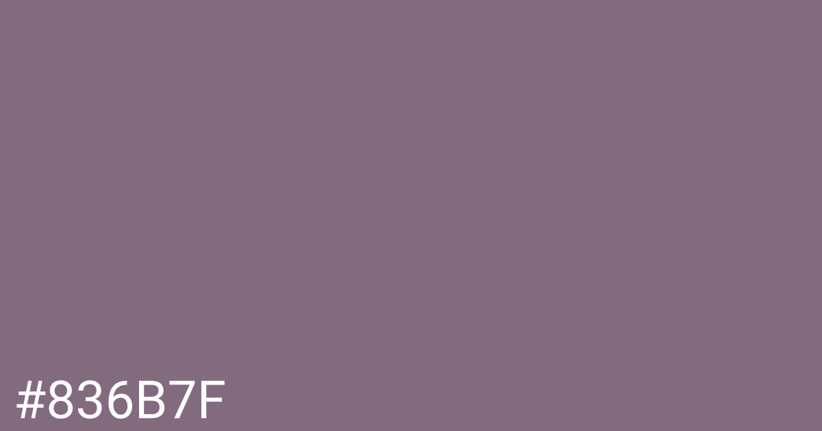 Hex color #836b7f graphic