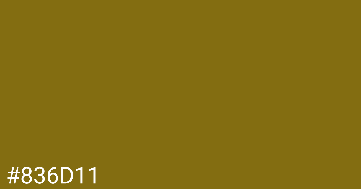 Hex color #836d11 graphic