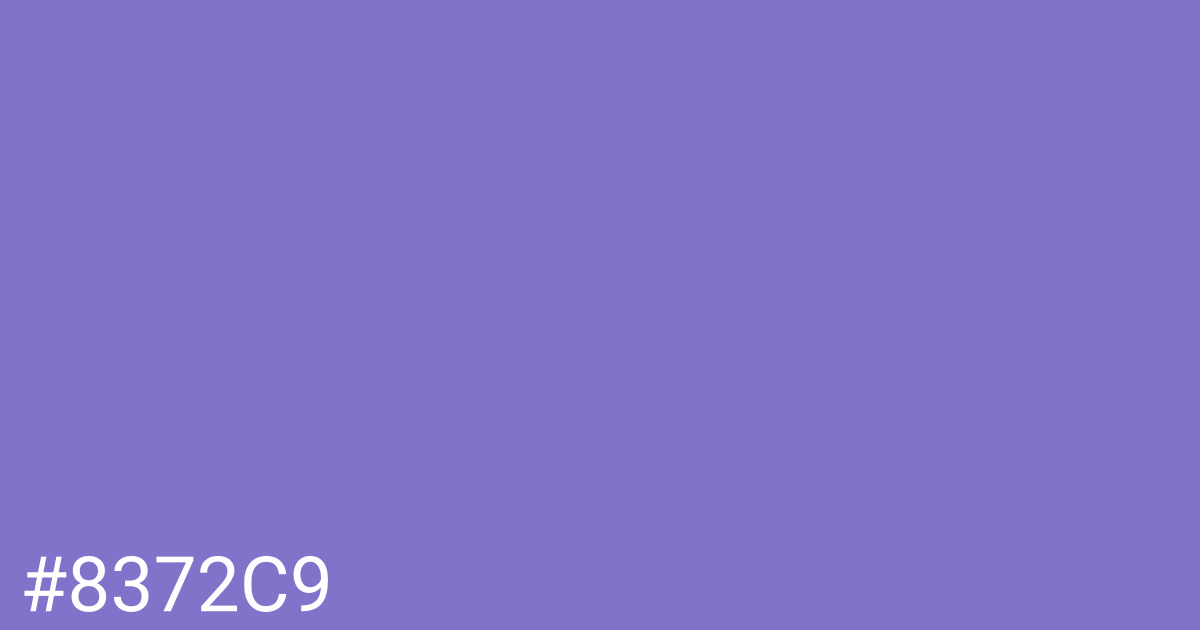Hex color #8372c9 graphic