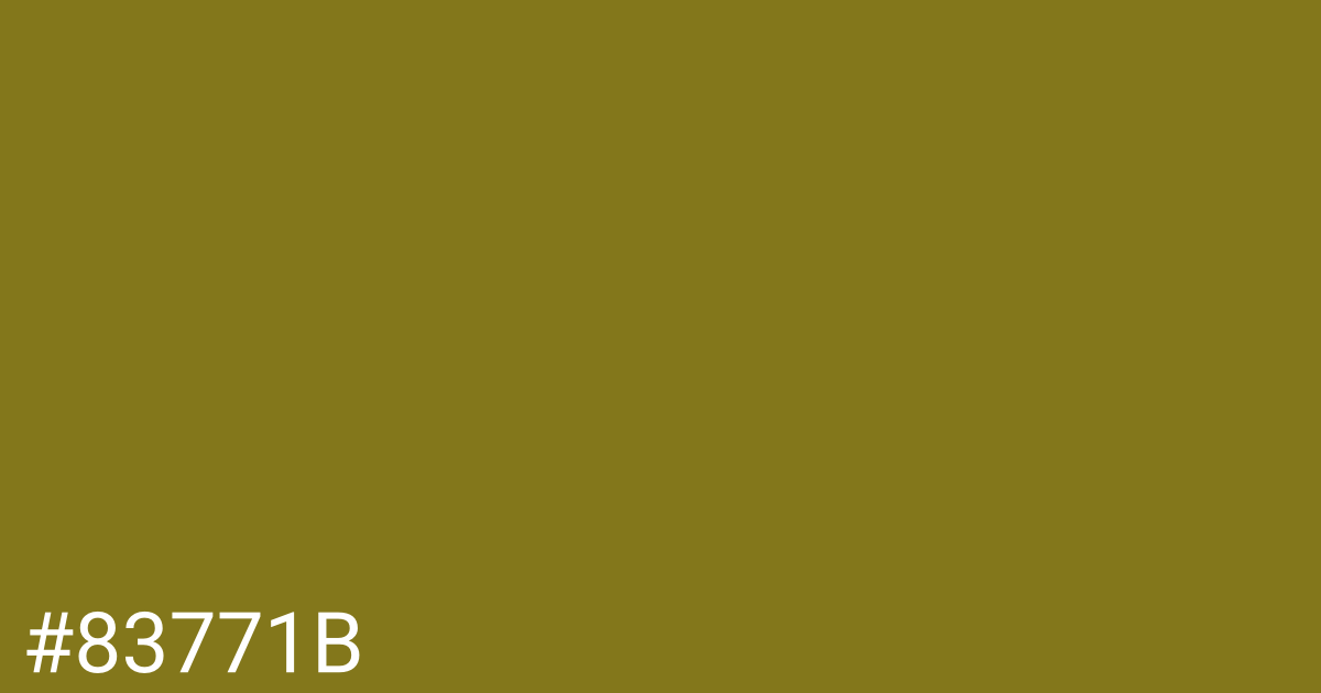 Hex color #83771b graphic