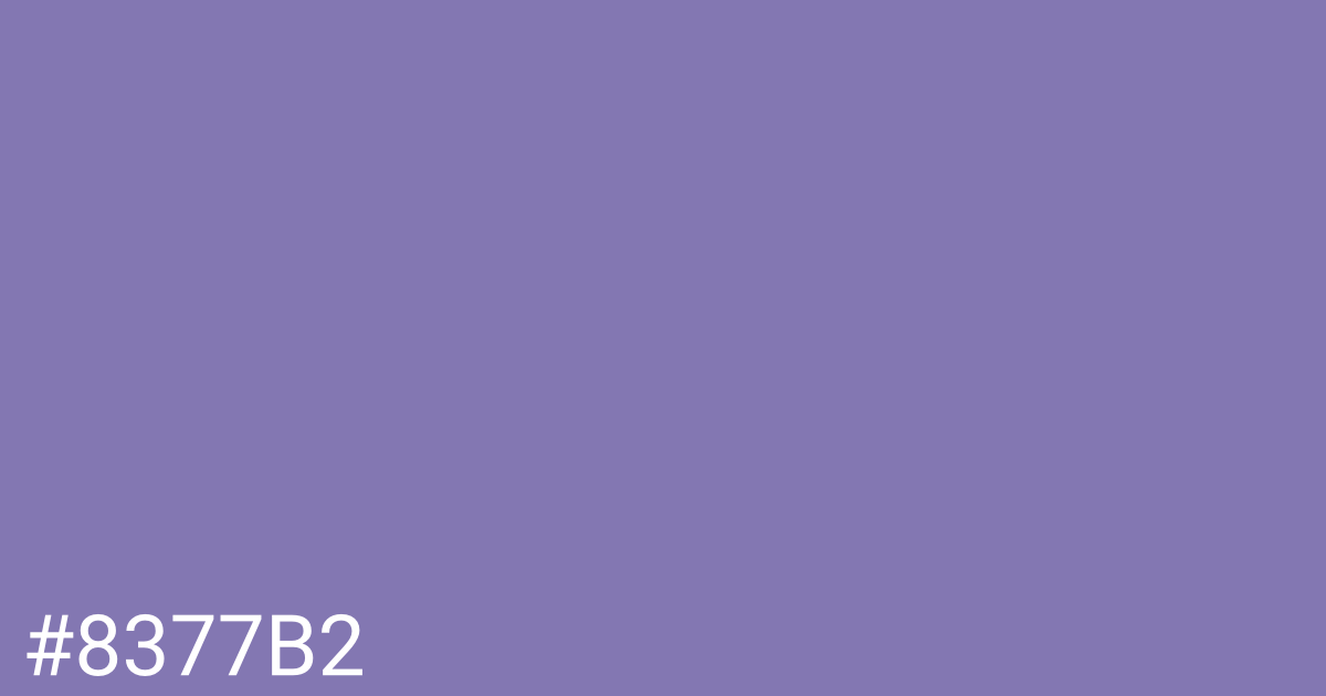 Hex color #8377b2 graphic