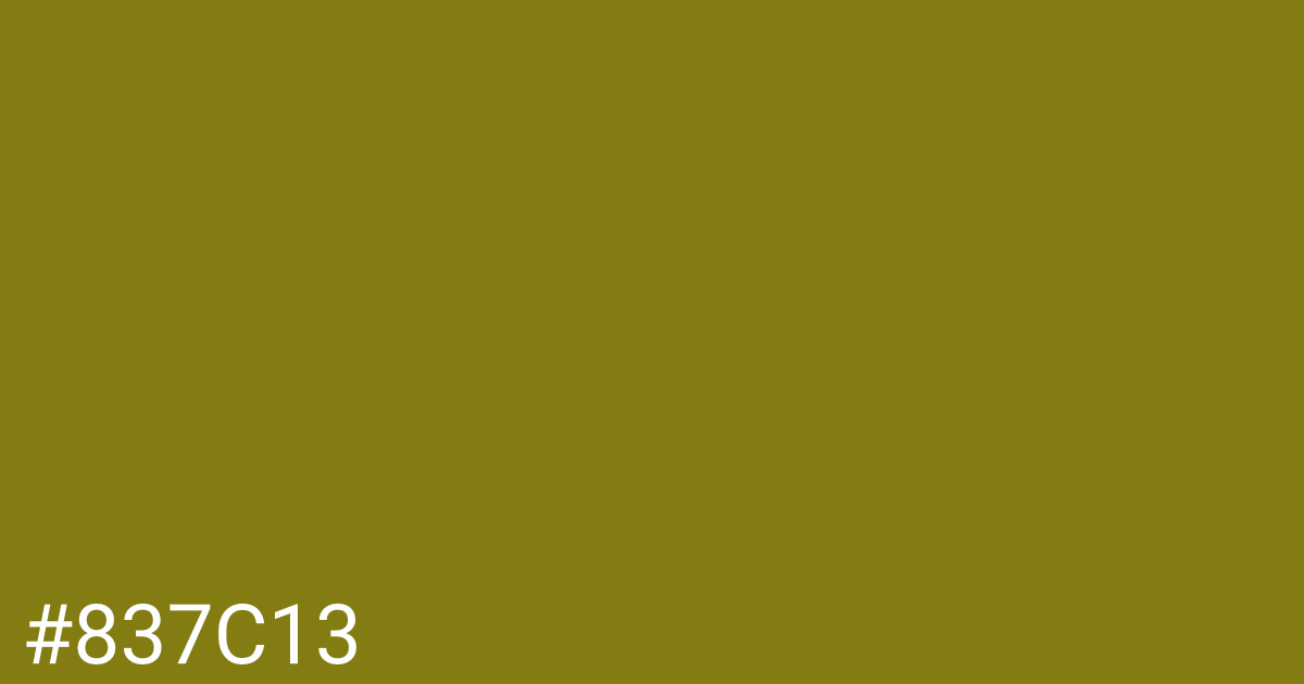 Hex color #837c13 graphic