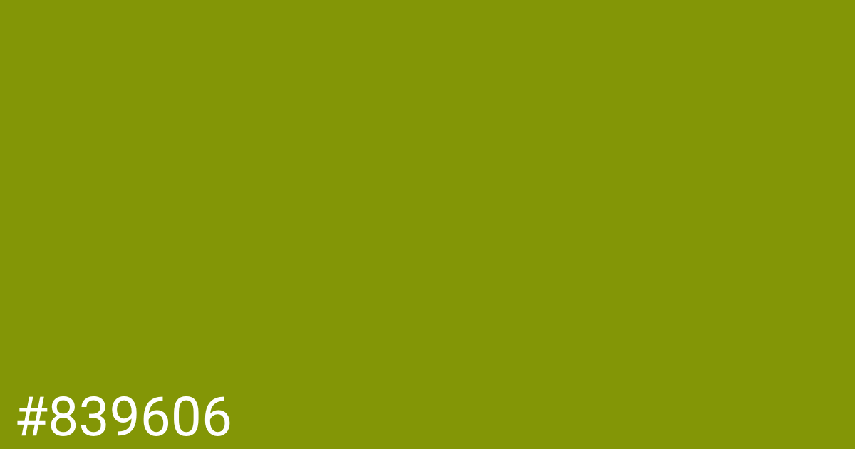 Hex color #839606 graphic