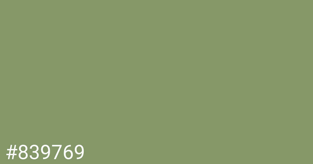 Hex color #839769 graphic