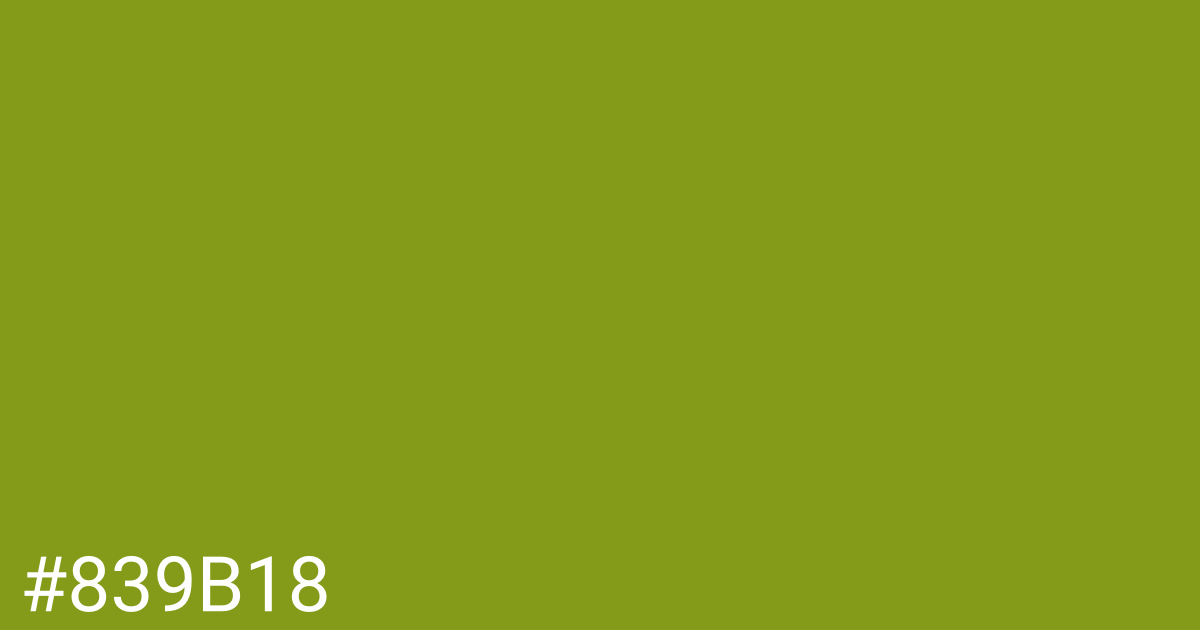 Hex color #839b18 graphic