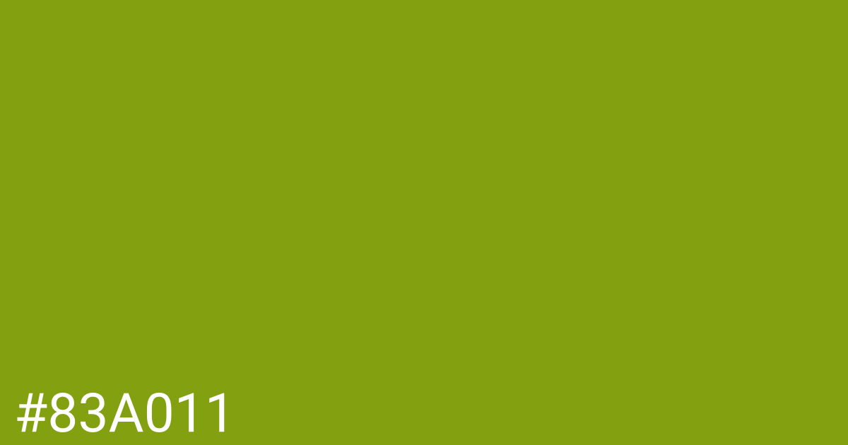 Hex color #83a011 graphic