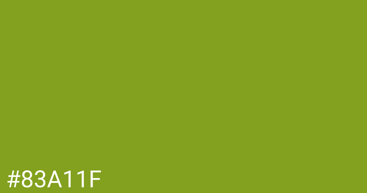 Hex color #83a11f graphic