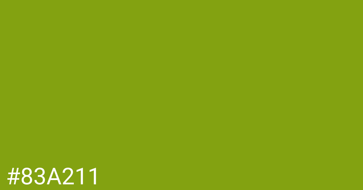 Hex color #83a211 graphic
