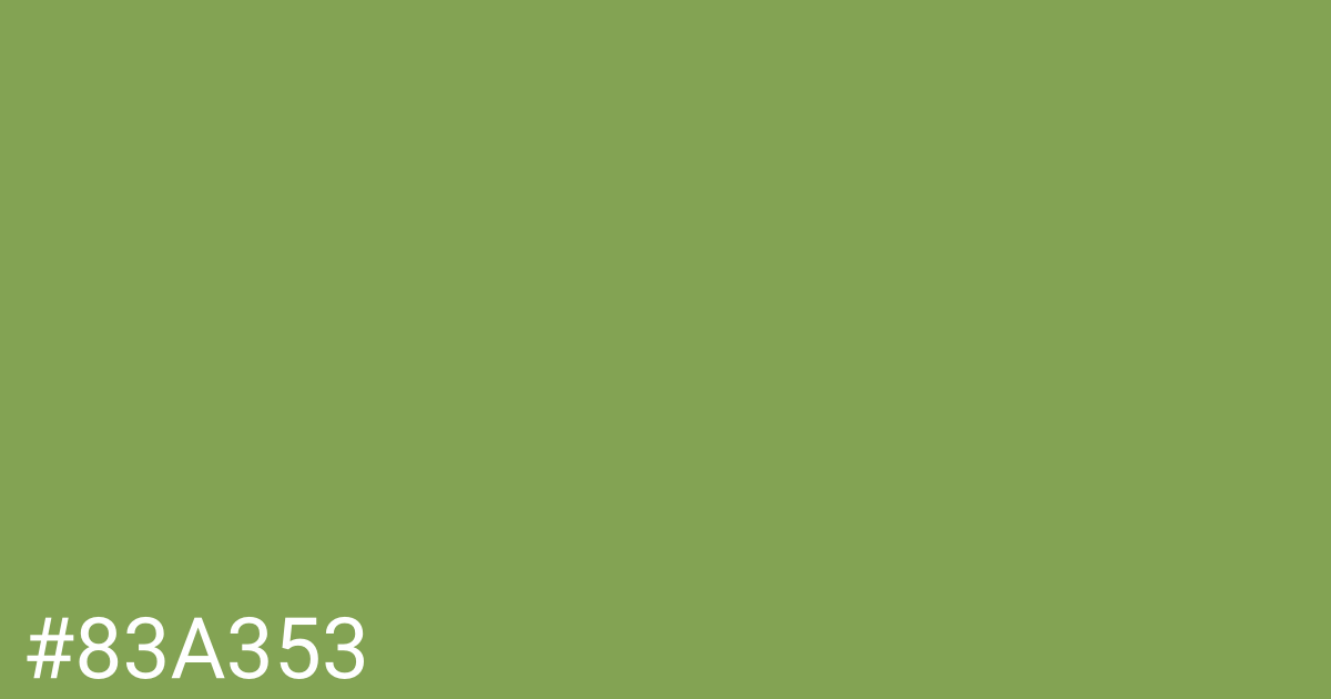 Hex color #83a353 graphic