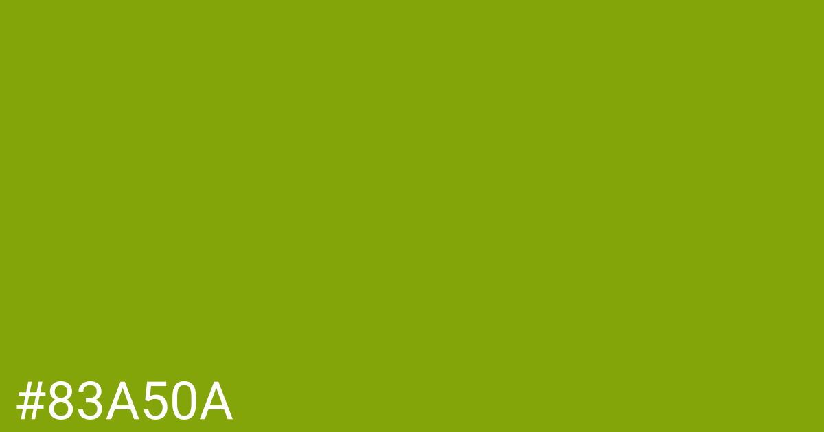 Hex color #83a50a graphic