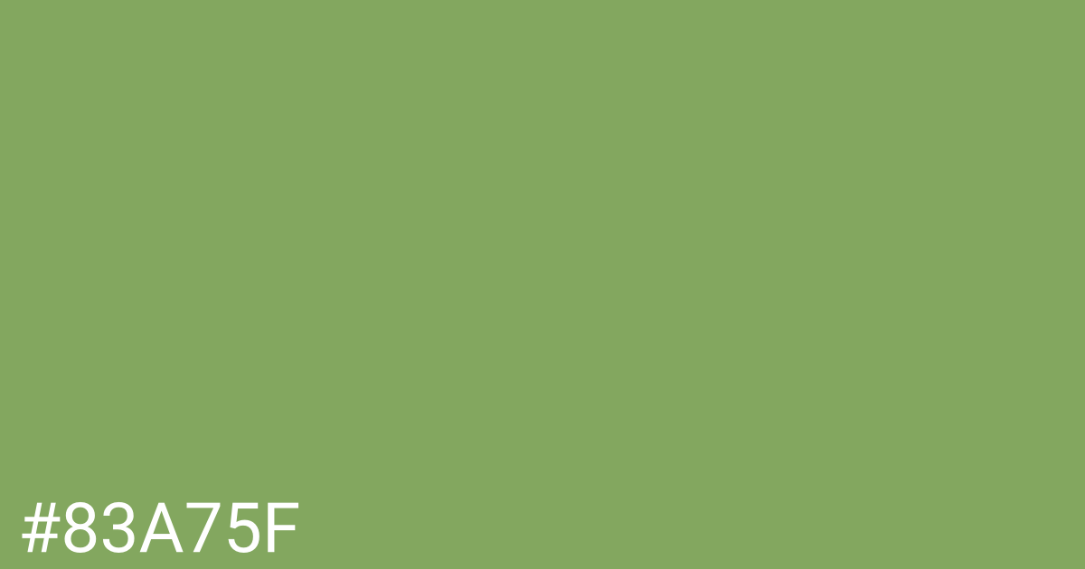 Hex color #83a75f graphic