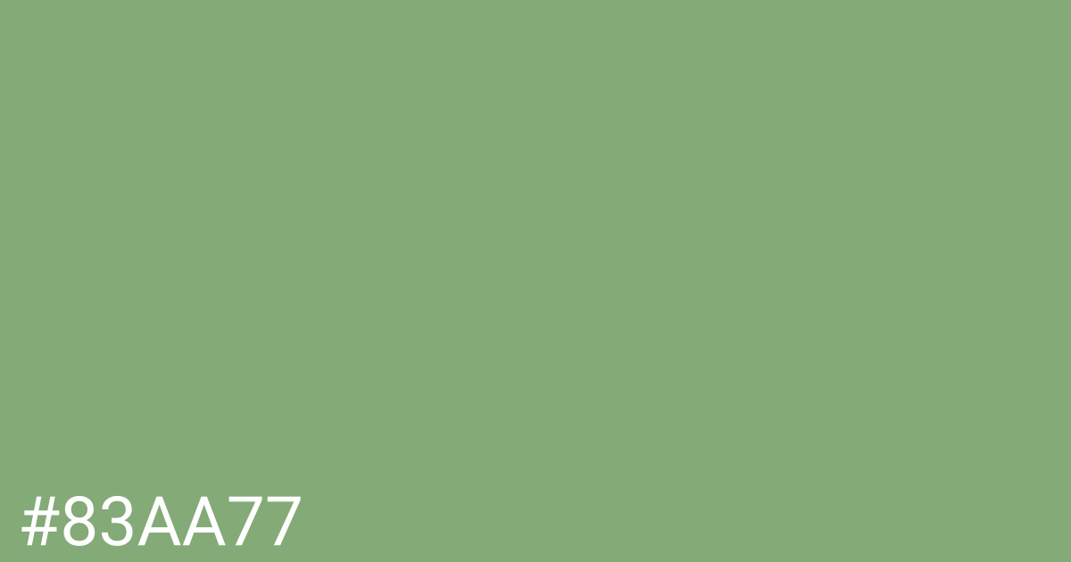 Hex color #83aa77 graphic