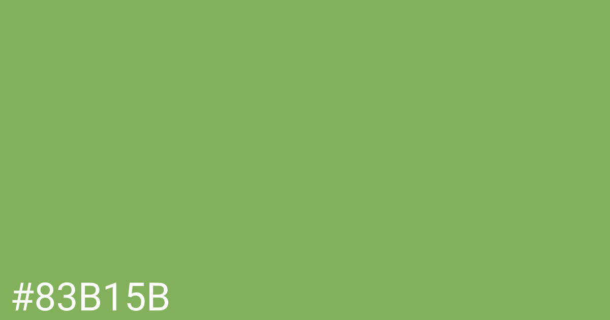 Hex color #83b15b graphic