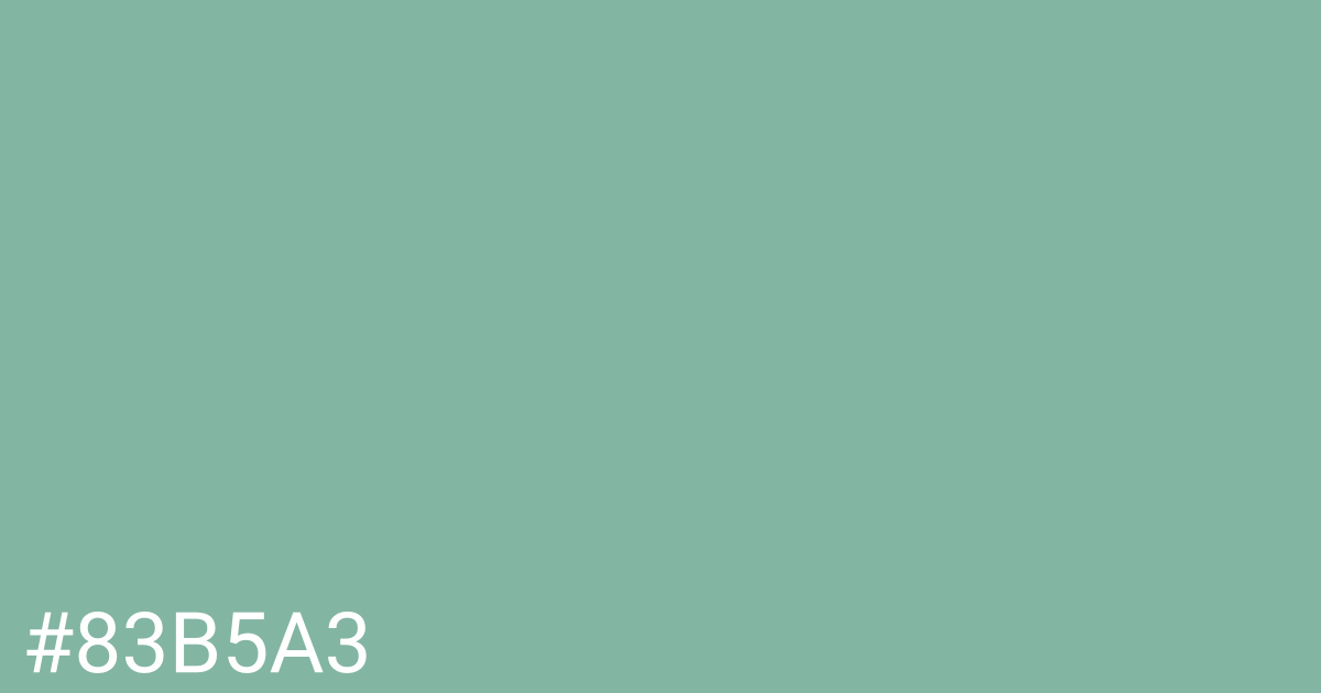 Hex color #83b5a3 graphic