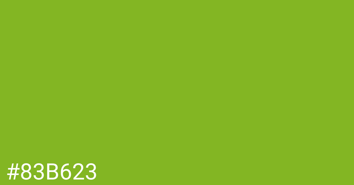 Hex color #83b623 graphic