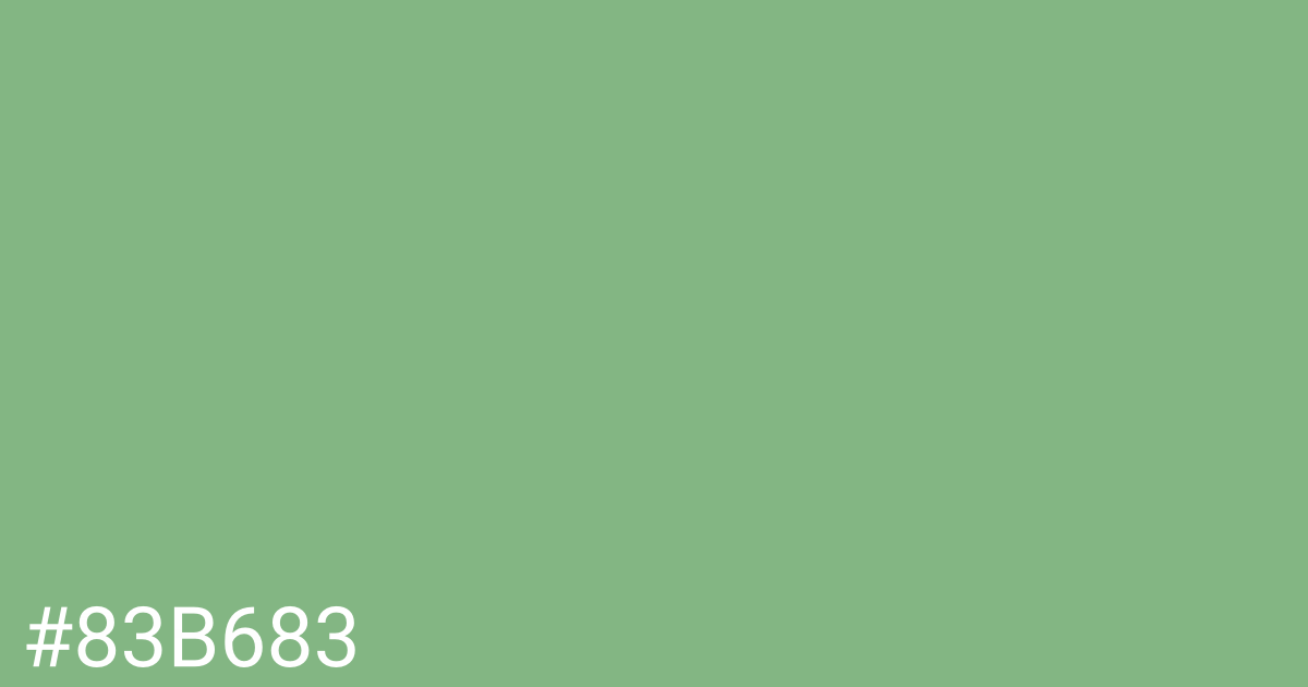 Hex color #83b683 graphic